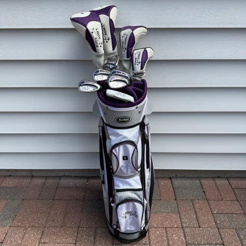 Tour Edge Lady Edge Golf Club Set Driver Wood Hybrids Irons Putter Womens Flex
