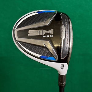 TaylorMade SIM MAX 15 Fairway 3 Wood Ventus Blue FW 5-R Graphite Regular w/HC