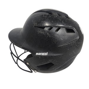 Used Marucci HELMET W/ MASK Batting Helmet w/Mask Black M/L 11406-S000106044