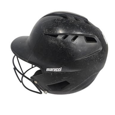 Used Marucci HELMET W/ MASK Batting Helmet w/Mask Black M/L 11406-S000106044