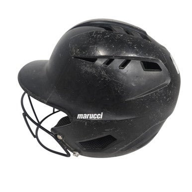Used Marucci HELMET W/ MASK Batting Helmet w/Mask Black M/L 11406-S000106044