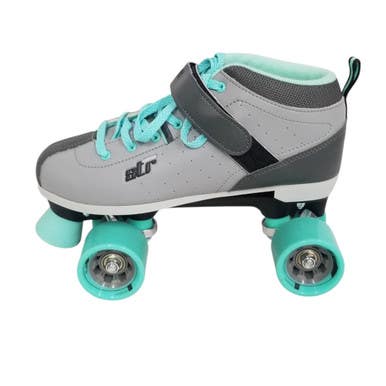 Used RollerDerby STR SEVEN Senior Roller Quad Skates Grey Senior 9 11406-S000106092