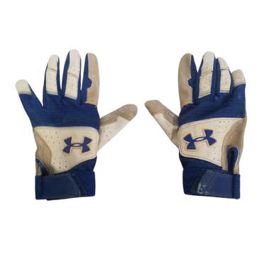 Used Under Armour BB/SB Batting Gloves Royal Blue XS 11406-S000105912