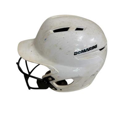 Used Demarini HELMET W/MASK Batting Helmet w/Mask White S/M 11406-S000106011