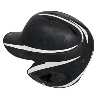 Used Mizuno MVP ADJ BKWT Batting Helmet No Mask Black One Size 11406-S000105643