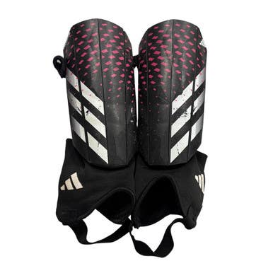 Used Adidas Soccer Shin Guards Adult Black MD 11406-S000106728