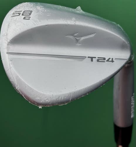 Mizuno T24 White Satin Lob LW Wedge 58-08* C-Grind Steel Dynamic Gold S400 NEW!