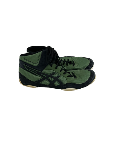Used Asics SNAPDOWN Wrestling Shoes Green Senior 9 11692-S000140704