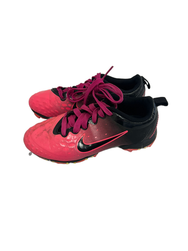 Used Nike HYPERDIAMOND 2 KEYSTONE BB/SB Cleats Black And Pink Junior 03.5 11692-S000140840
