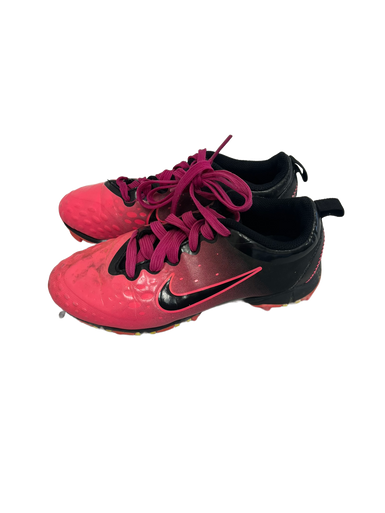 Used Nike HYPERDIAMOND 2 KEYSTONE BB/SB Cleats Black And Pink Junior 03.5 11692-S000140840