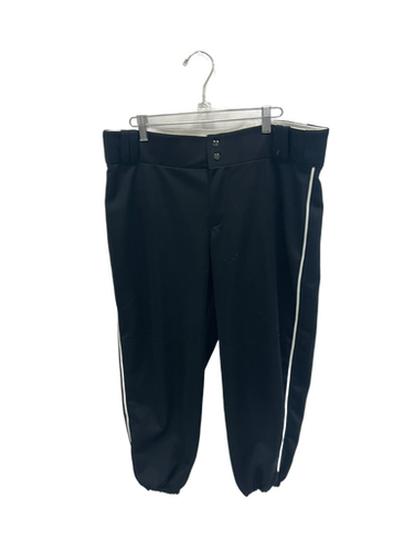 Used Teamwork Athletic BLACK W/ WHITE BB/SB Pant Womens Black And White XL 11692-S000140866