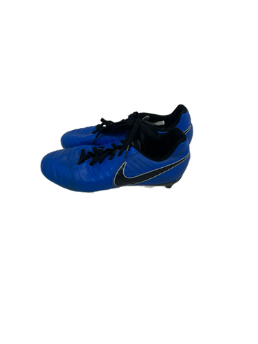 Used Nike TIEMPO Soccer Cleats Royal Blue Junior 05.5 11692-S000140919
