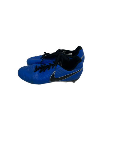 Used Nike TIEMPO Soccer Cleats Royal Blue Junior 05.5 11692-S000140919