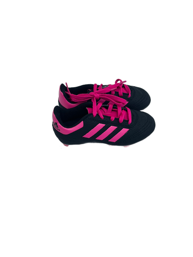 Used Adidas GOLETTO Soccer Cleats Black And Pink Youth 10.0 11692-S000140945