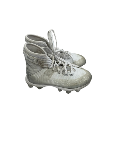 Used Under Armour SPOTLIGH FRANCHISE Jr FB Cleats White Junior 01.5 11692-S000140936