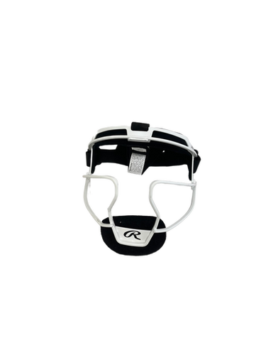 Used Rawlings YOUTH FIELDERS MASK BB/SB Fielders Mask White One Size 11692-S000140975