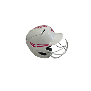 Used Easton ALPHA QUARTZ Batting Helmet w/Mask White One Size 11692-S000140976