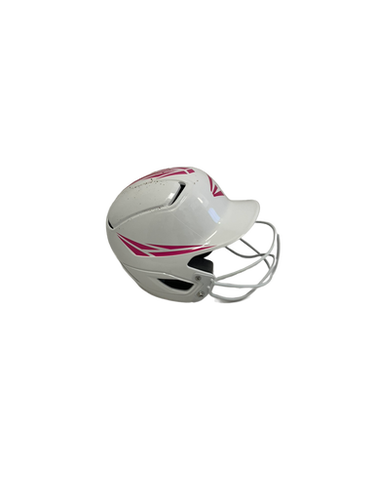 Used Easton ALPHA QUARTZ Batting Helmet w/Mask White One Size 11692-S000140976