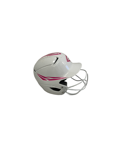 Used Easton ALPHA QUARTZ Batting Helmet w/Mask White One Size 11692-S000140976