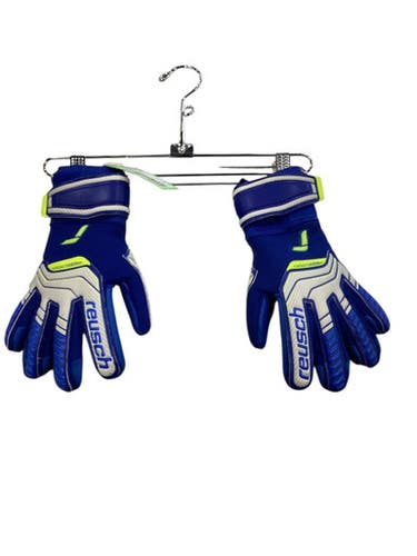 Used REUSCH Soccer Goalie Gloves Navy Blue 6 11884-S000046650