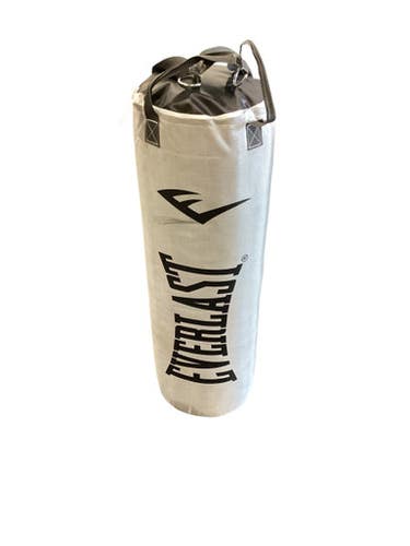 Used Everlast 60LB HEAVY BAG Boxing Heavy Bag White 60 lb 11884-S000047975