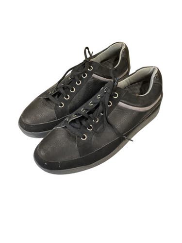 Used Foot Joy Mens Golf Shoes Black Senior 7.5 11884-S000048730
