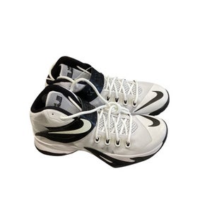 Used Nike NIKE ZOOM SOLDIER VIII TB Basketball Shoes M White Senior 8.5 11884-S000048849