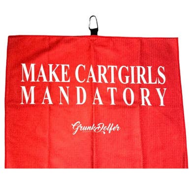 New CART GIRL GOLF TOWEL 11884-35FCARTGIRLTWL