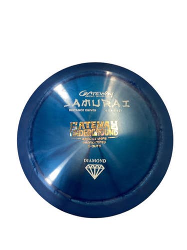 Used Gateway SAMURAI Disc Golf Driver Royal Blue 11884-S000050349