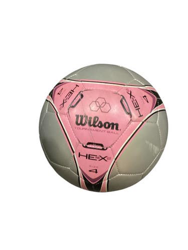 Used Wilson HEX 2 All Size Soccer Ball Grey 4 11884-S000052182