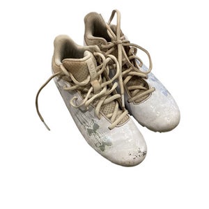 Used Under Armour Jr FB Cleats White Junior 03.5 11884-S000049347