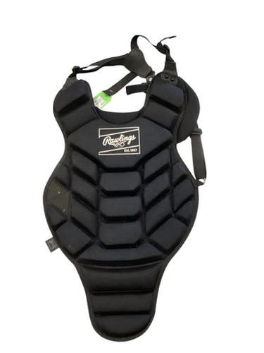Used Rawlings CHEST PROTECTOR Catchers Chest Protector Black Intermed 11884-S000049384