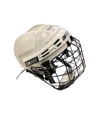 Used Nike HOCKEY HELMET Helmet Cage Combo White SM 11884-S000049405