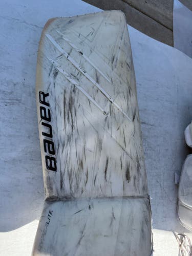 Small Bauer Hyperlite Goalie Leg Pads (Used)
