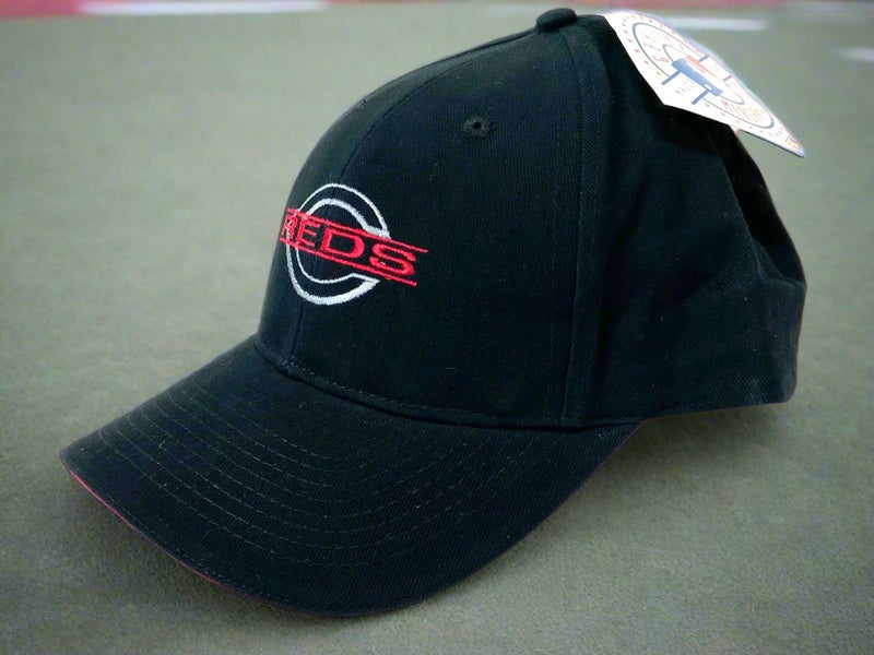 Cincinnati Reds Vintage Late '90's MLB Black Stitched NOS Logo Ballcap (New)