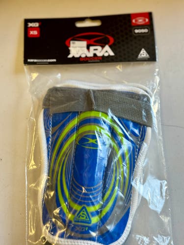 Unisex Youth XSmall Xara Shin Guards Royal/Green (New)