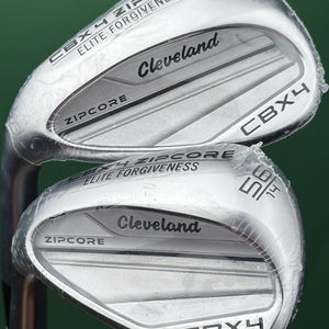 Cleveland Golf CBX 4 Zipcore Wedge Set LEFT Hand 56-14*, 60-12* Steel LH NEW!