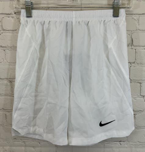 Nike AJ1265-100 Youth DRI-FIT 100% Polyester Soccer Shorts White Medium