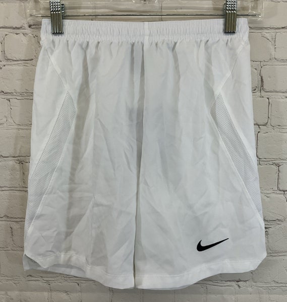 Nike AJ1265-100 Youth DRI-FIT 100% Polyester Soccer Shorts White Medium