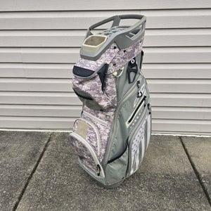 Sun Mountain C-130 Cart Golf Bag Green Digital Camo American Flag 14 Way Divider
