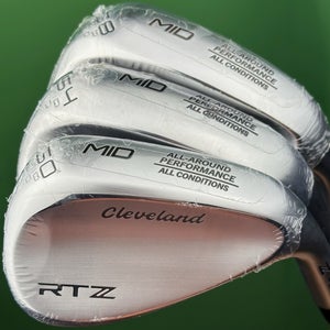 Cleveland RTZ Tour Satin Wedge Set 50-10, 54-10, 58-10 Steel DG Spinner RH NEW!