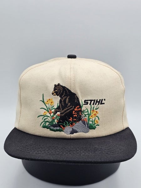 Vintage Rare 1995 Stihl Bear Nature K Products Promo Hat Made In USA Snapback