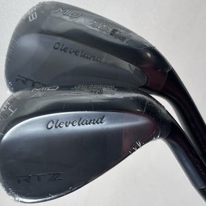 Cleveland RTZ Black Satin Wedge Set 54-10*, 58-10* Steel DG Spinner RH NEW!
