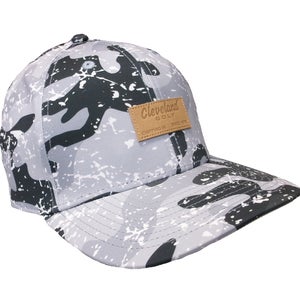 NEW Cleveland Golf Camo Patch Gray/White/Black Adjustable Snapback Golf /Hat/Cap