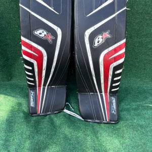 Black & Red Senior Brian's OPTiK Goalie Leg Pads (Used) | 34” + 1”