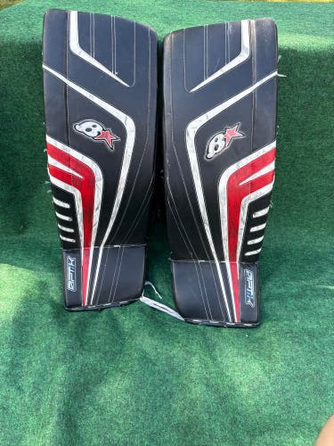 Black & Red Senior Brian's OPTiK Goalie Leg Pads (Used) | 34” + 1”