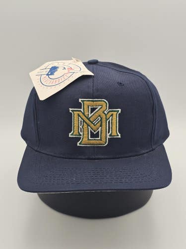 NEW Vintage Milwaukee Brewers MLB Sports Twill Plain Logo Hat Cap Vtg Snapback