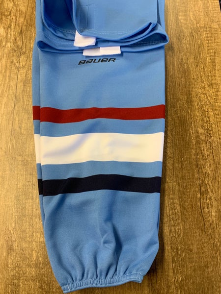 Blue Senior Small Bauer Socks Pro Stock (New)