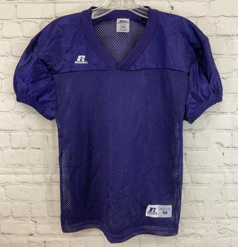 Russell Athletic S096BWK Youth 100% Polyester Football Jersey Purple Medium