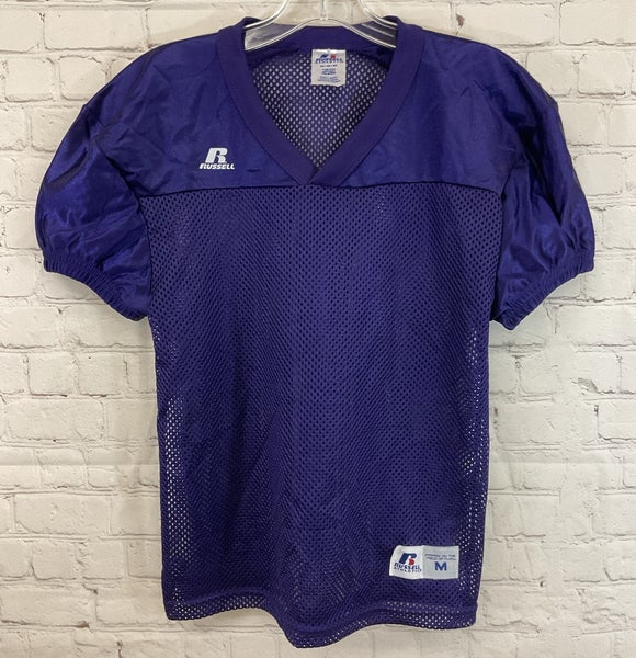 Russell Athletic S096BWK Youth 100% Polyester Football Jersey Purple Medium